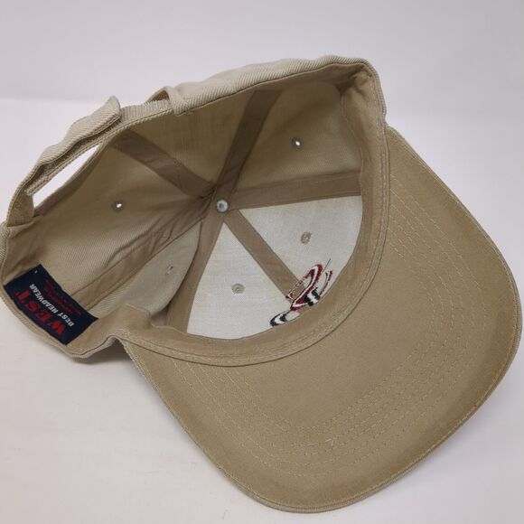 San Diego Strapback Hat Tan One Size Adjustable Embroidered 6 Panel - Picture 6 of 8